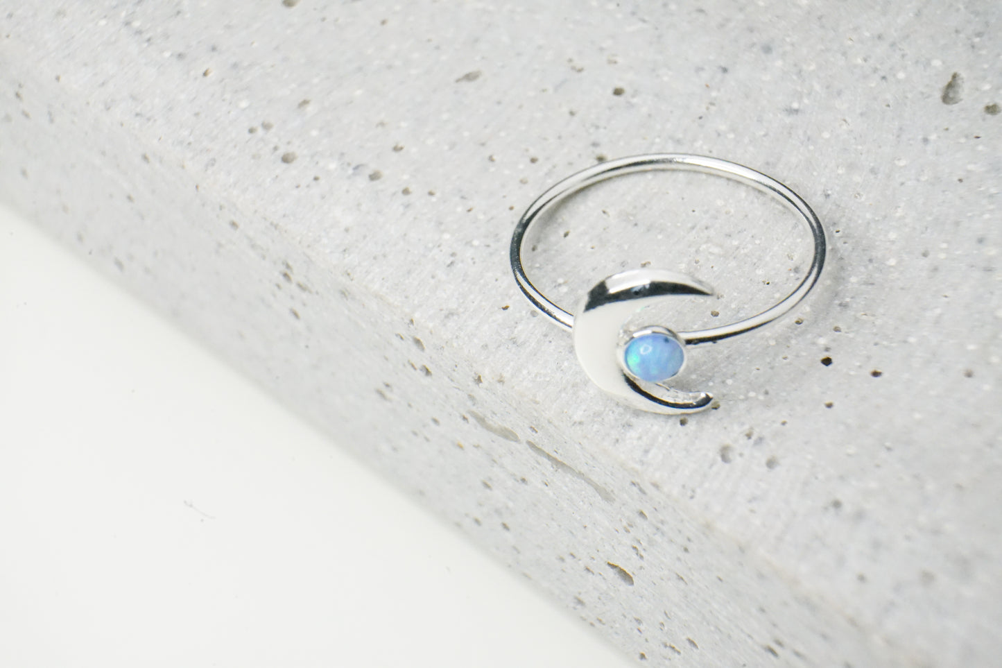 Luna Ring mit Azur