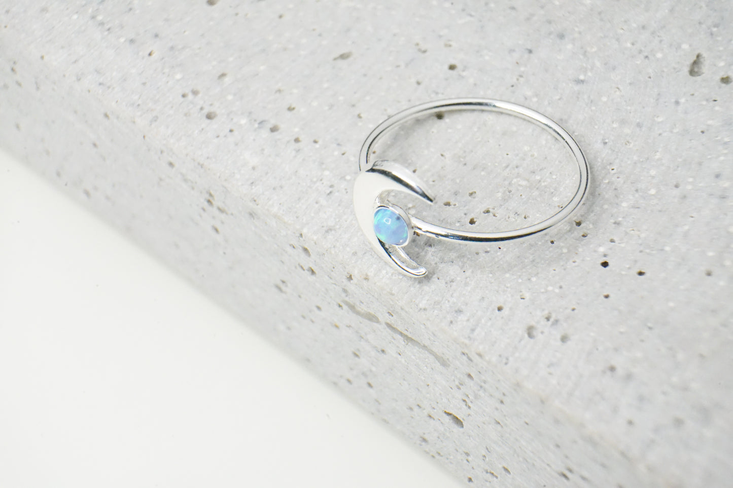 Luna Ring mit Azur