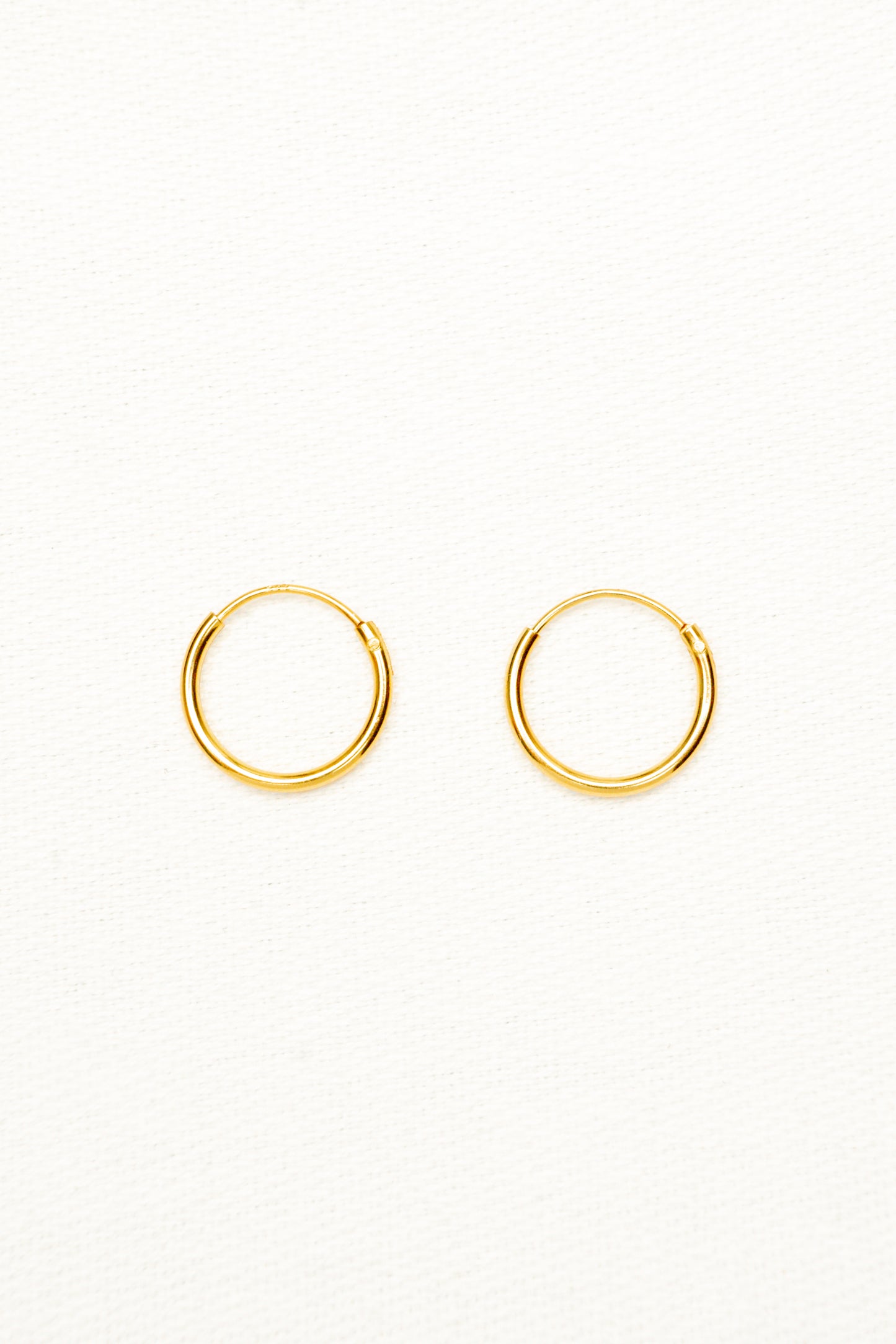 Basic Hoops Gold Ø8mm, 10mm, 12mm, 14mm