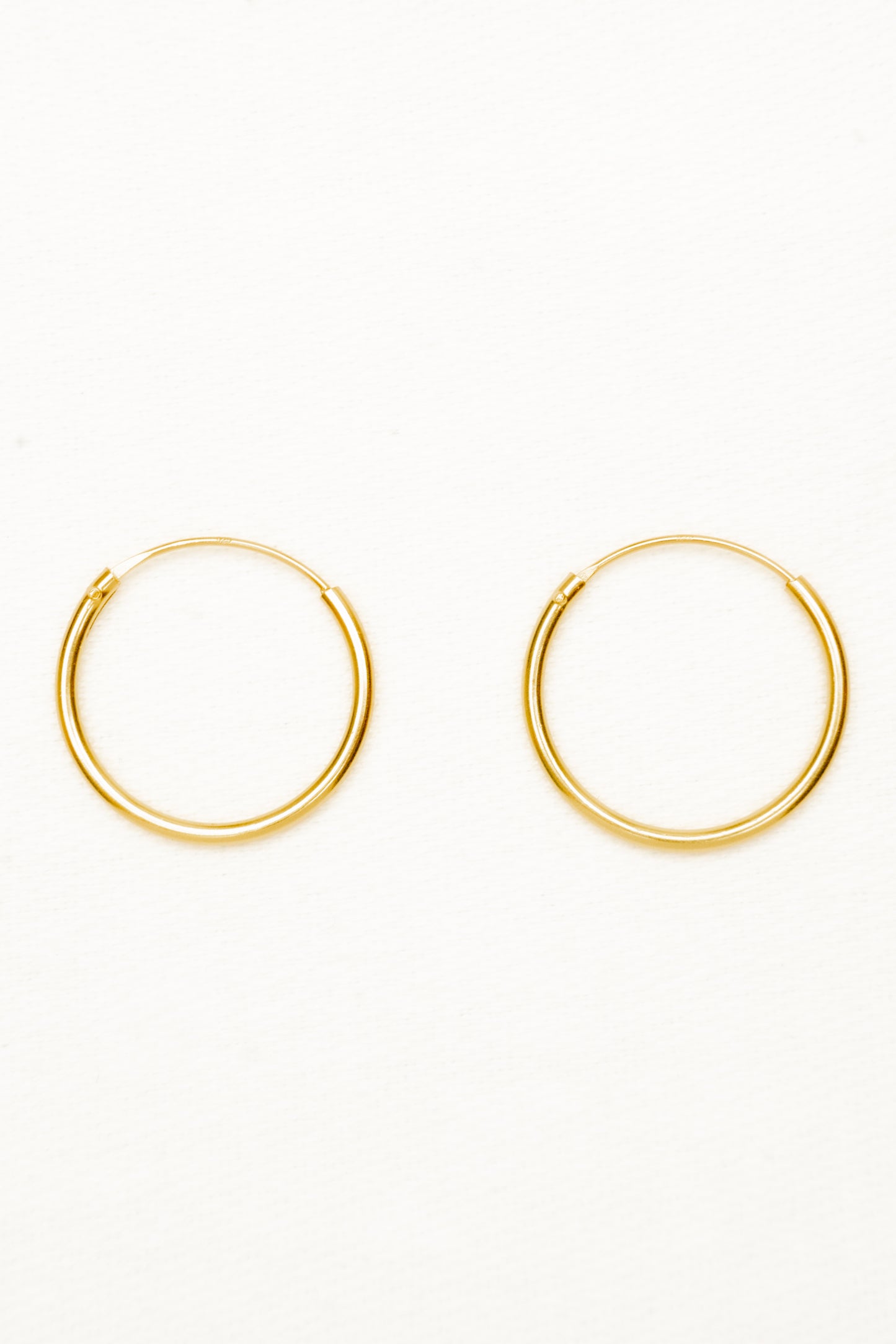 Basic Hoops Gold Ø8mm, 10mm, 12mm, 14mm