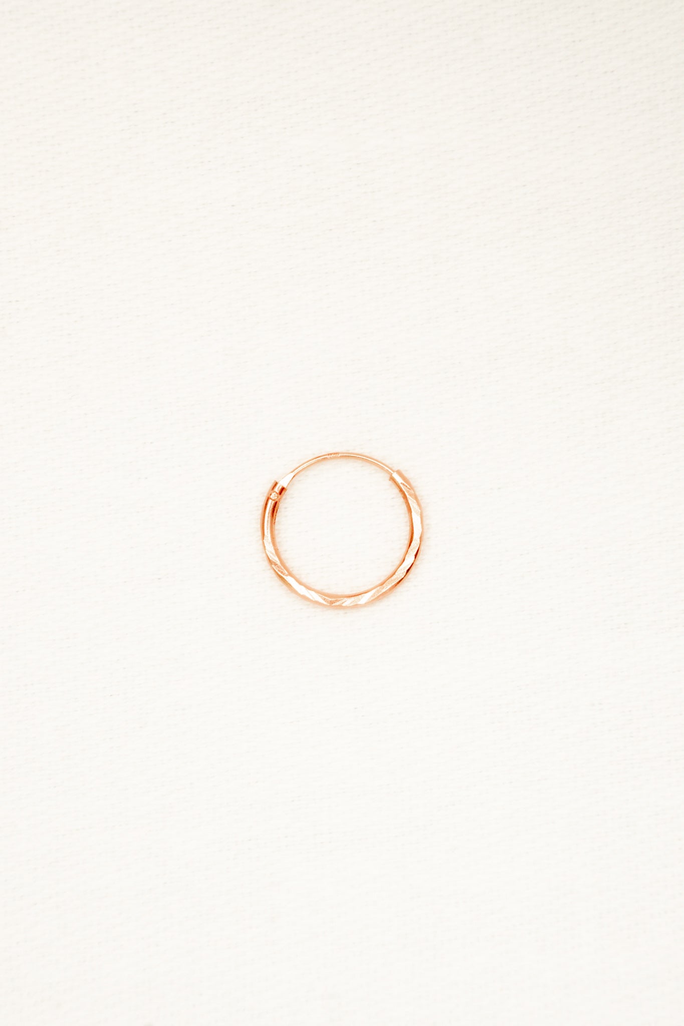 Rosegold Hoops mit Facettenschliff Ø10mm