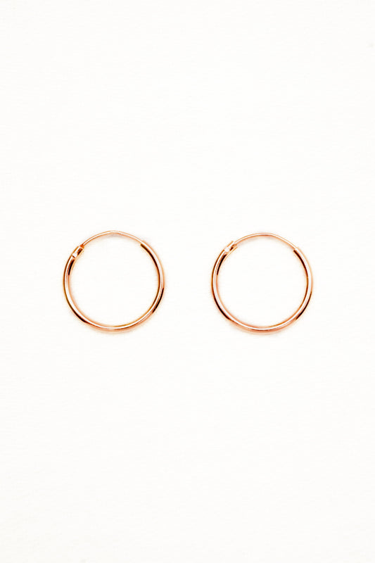 Rosegold Basic Hoops Ø12mm