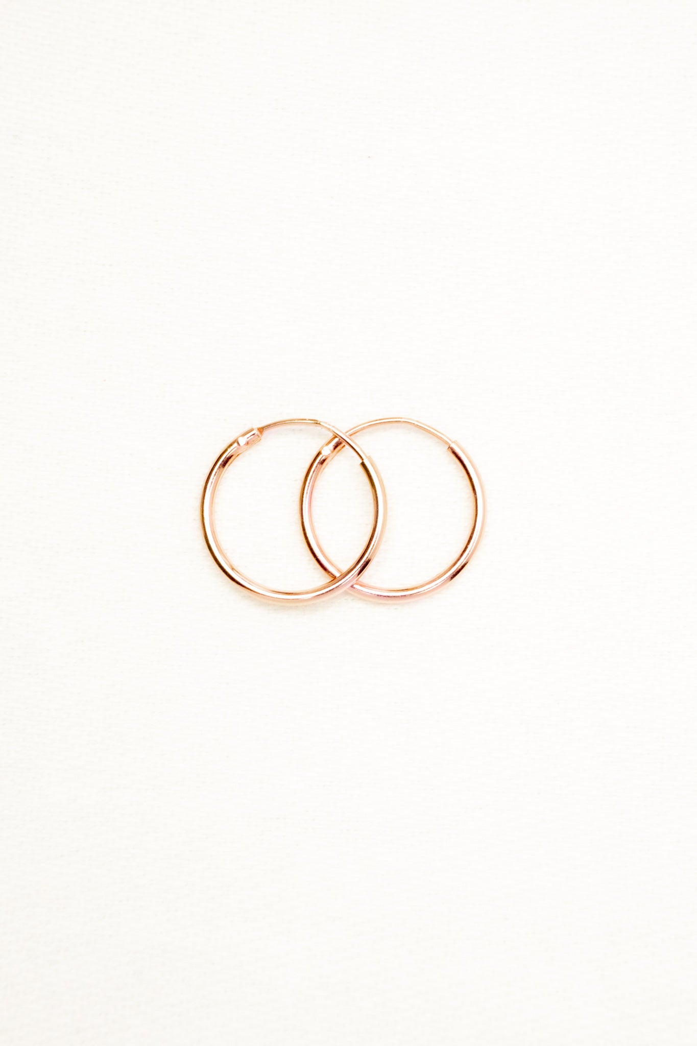 Rosegold Basic Hoops Ø12mm