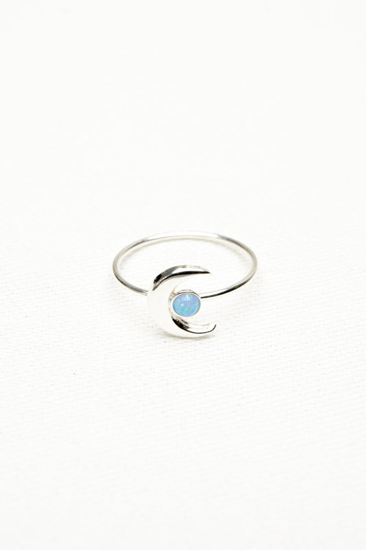 Luna Ring mit Azur